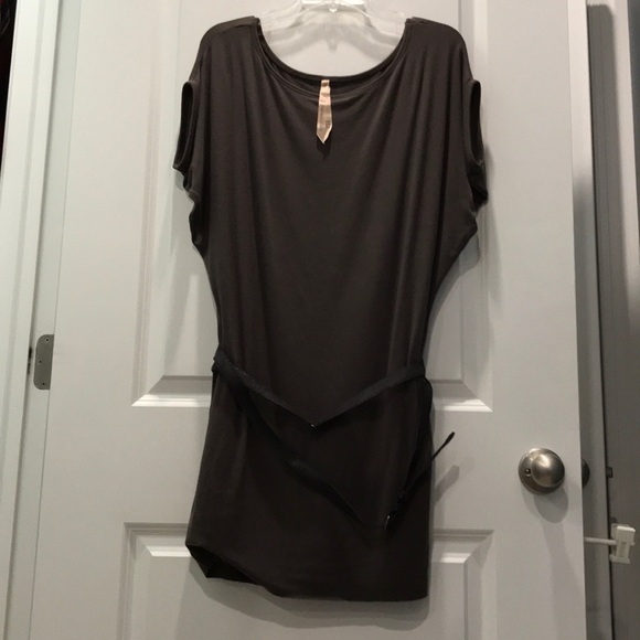 Bailey 44 Mini Dress Belted stretchy soft jersey tunic - Picture 8 of 9
